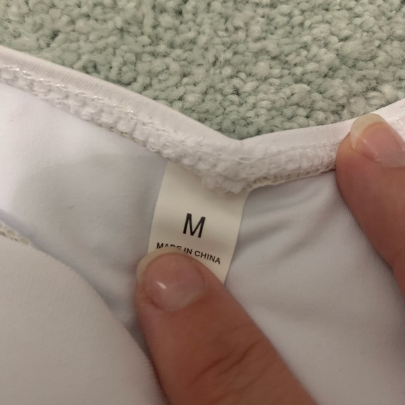 White Swim Suit - Picture 3 of 3